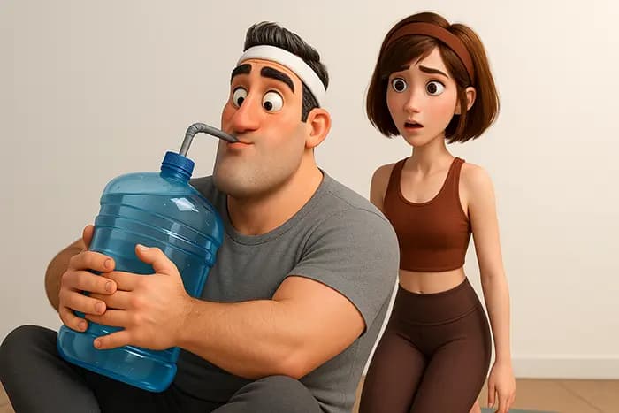 مخاطر شرب الكثير من الماء